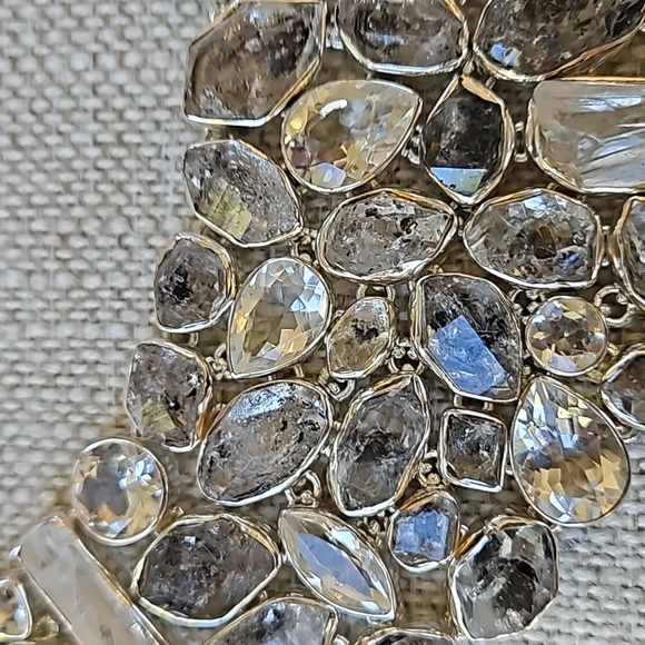 Artistry Of India Rutilated Black Quartz, White Quartz & White Crystal Necklace - Picture 16 of 16